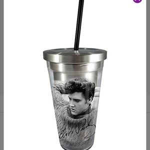 Elvis Presley Cup w/Straw